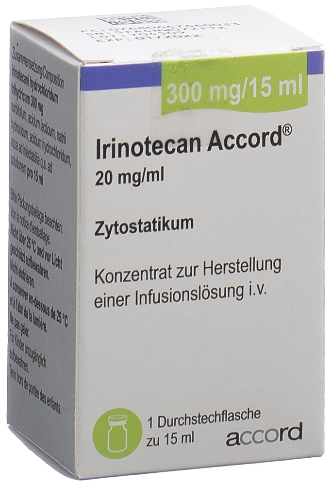 Irinotecan Accord 1000 mg/50 ml, Konzentrat zur Herstellung einer Infusionslösung
