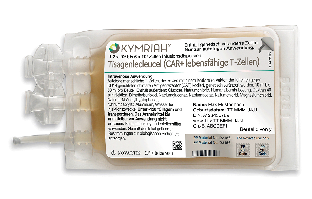 Kymriah, Zellsuspension zur Infusion