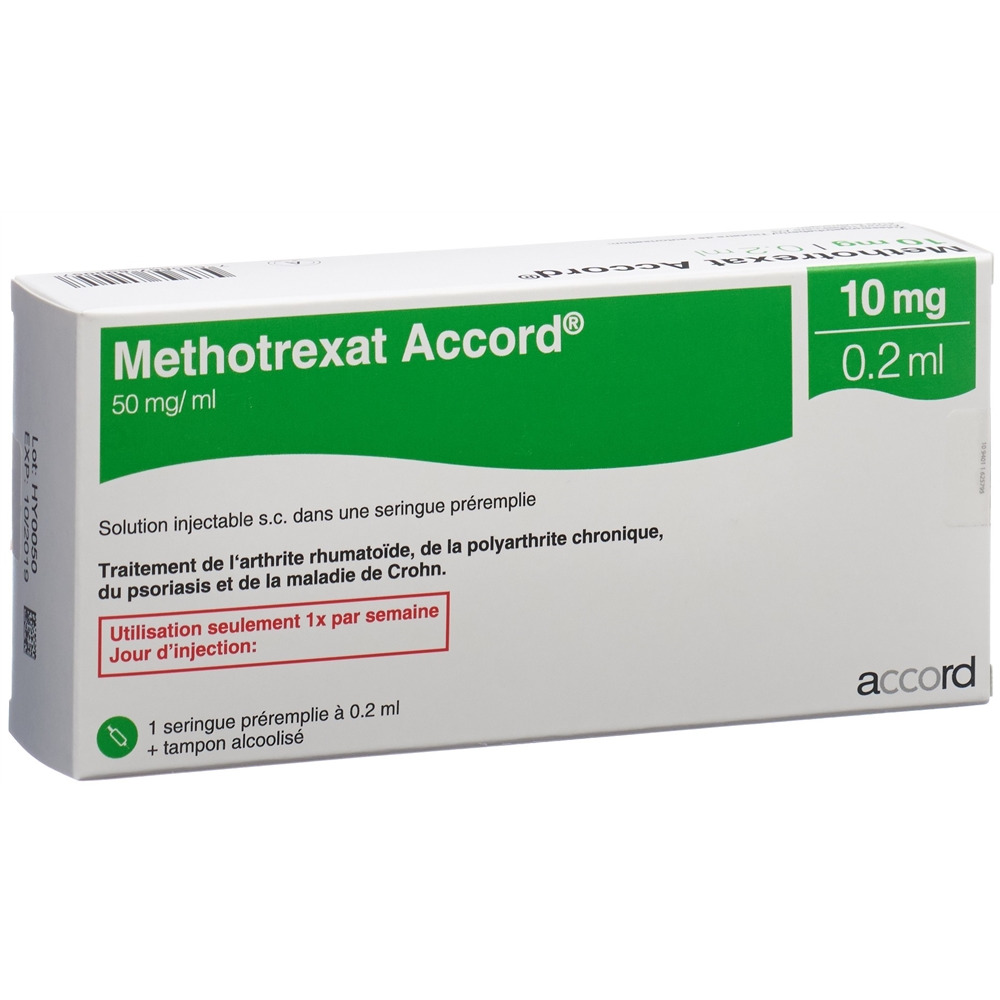 Methotrexat Accord 10 mg/0.2 ml, Injektionslösung in einer Fertigspritze