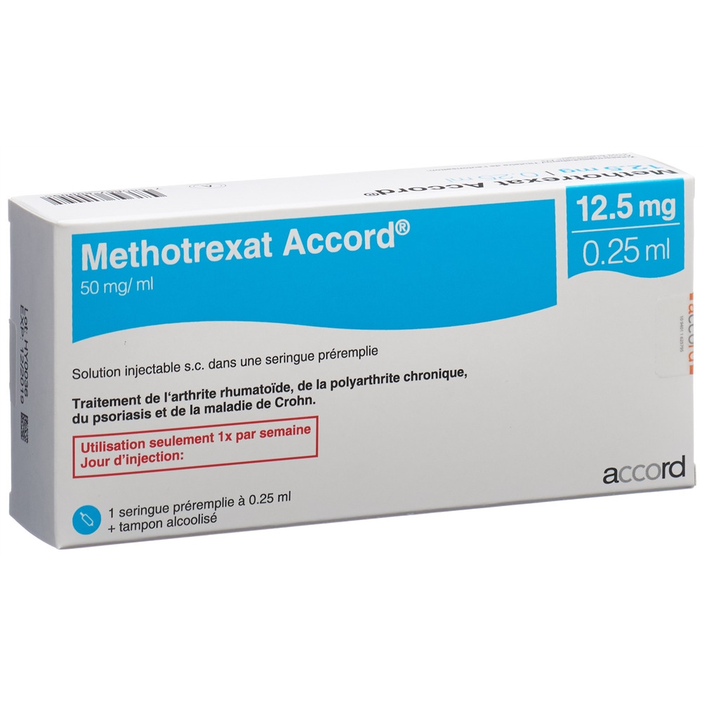 Methotrexat Accord 12.5 mg/0.25 ml, Injektionslösung in einer Fertigspritze