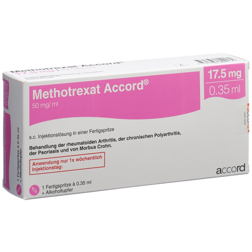 METHOTREXAT Accord 17.5mg/0.35ml sol inj sér pré