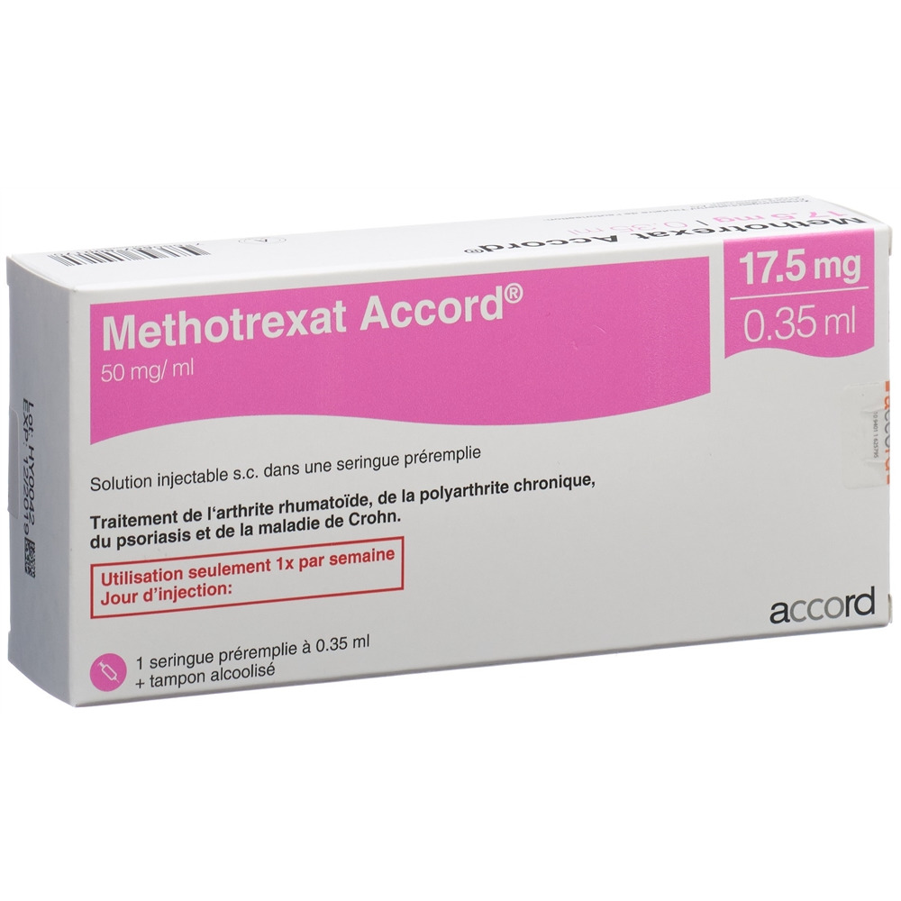 METHOTREXAT Accord 17.5mg/0.35ml sol inj sér pré