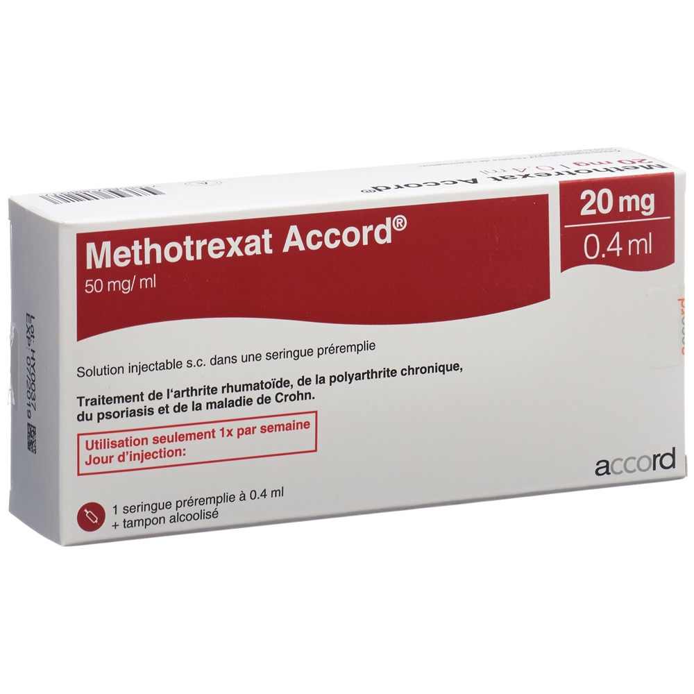 Methotrexat Accord 20 mg/0.4 ml, Injektionslösung in einer Fertigspritze