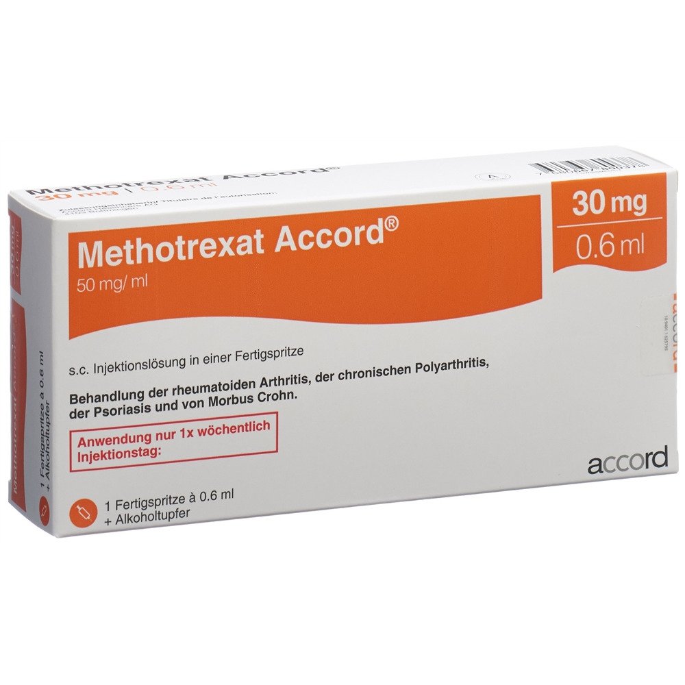 METHOTREXAT Accord 30 mg/0.6 ml sol inj stylo pré