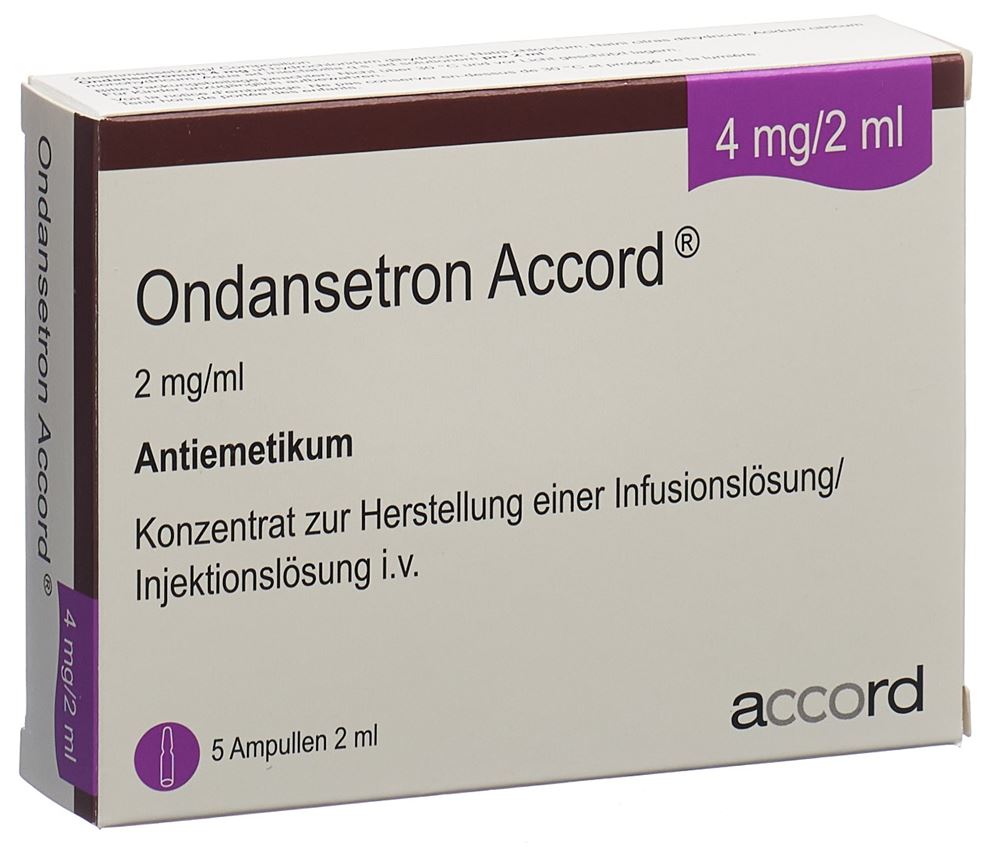 ONDANSETRON Accord 4 mg/2 ml conc perf 5 pce