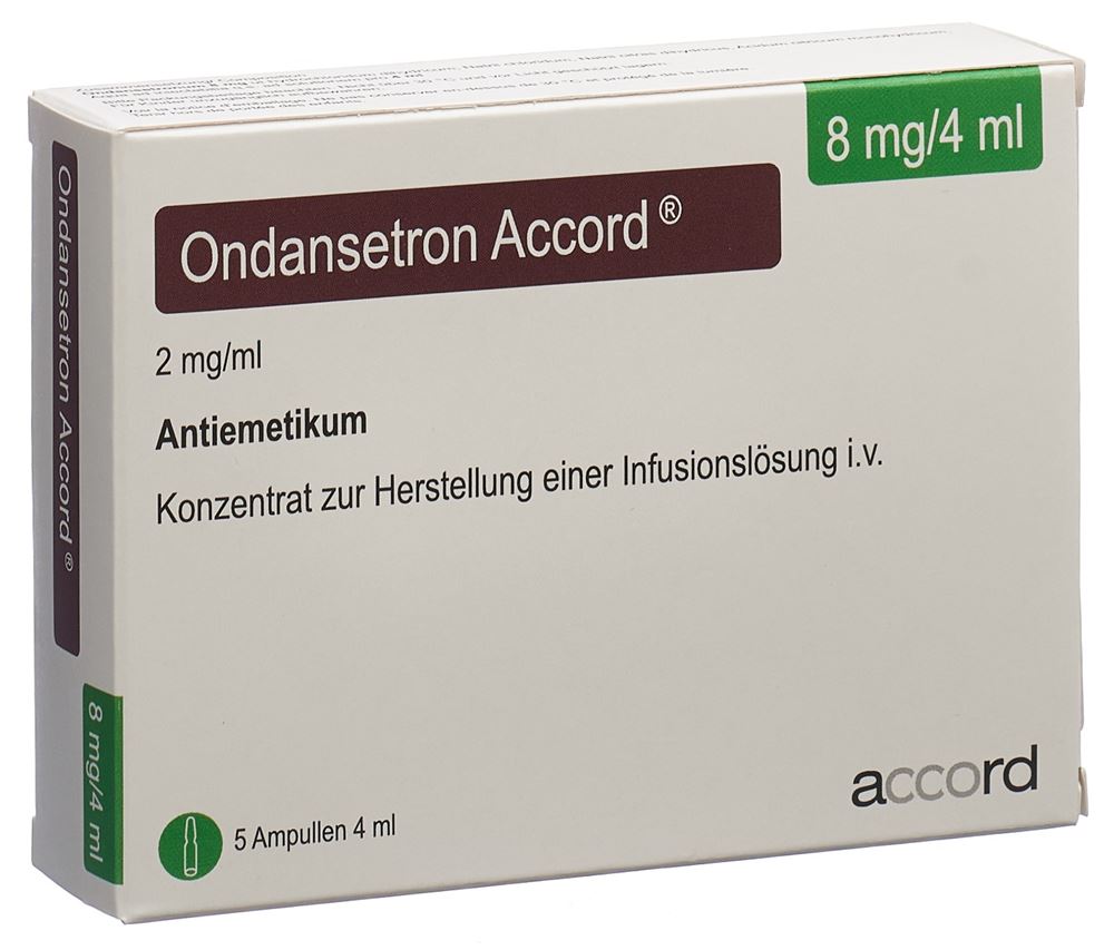 ONDANSETRON Accord 8 mg/4 ml conc perf 5 pce