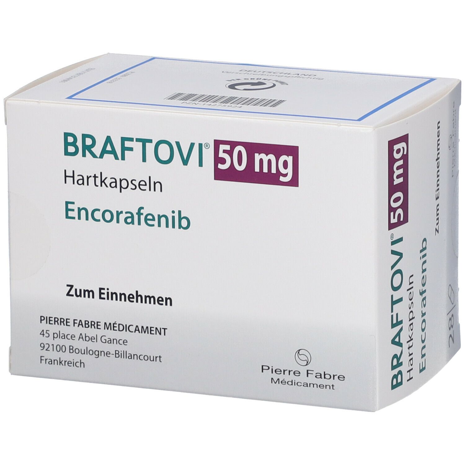 Braftovi 50 mg, Hartkapseln