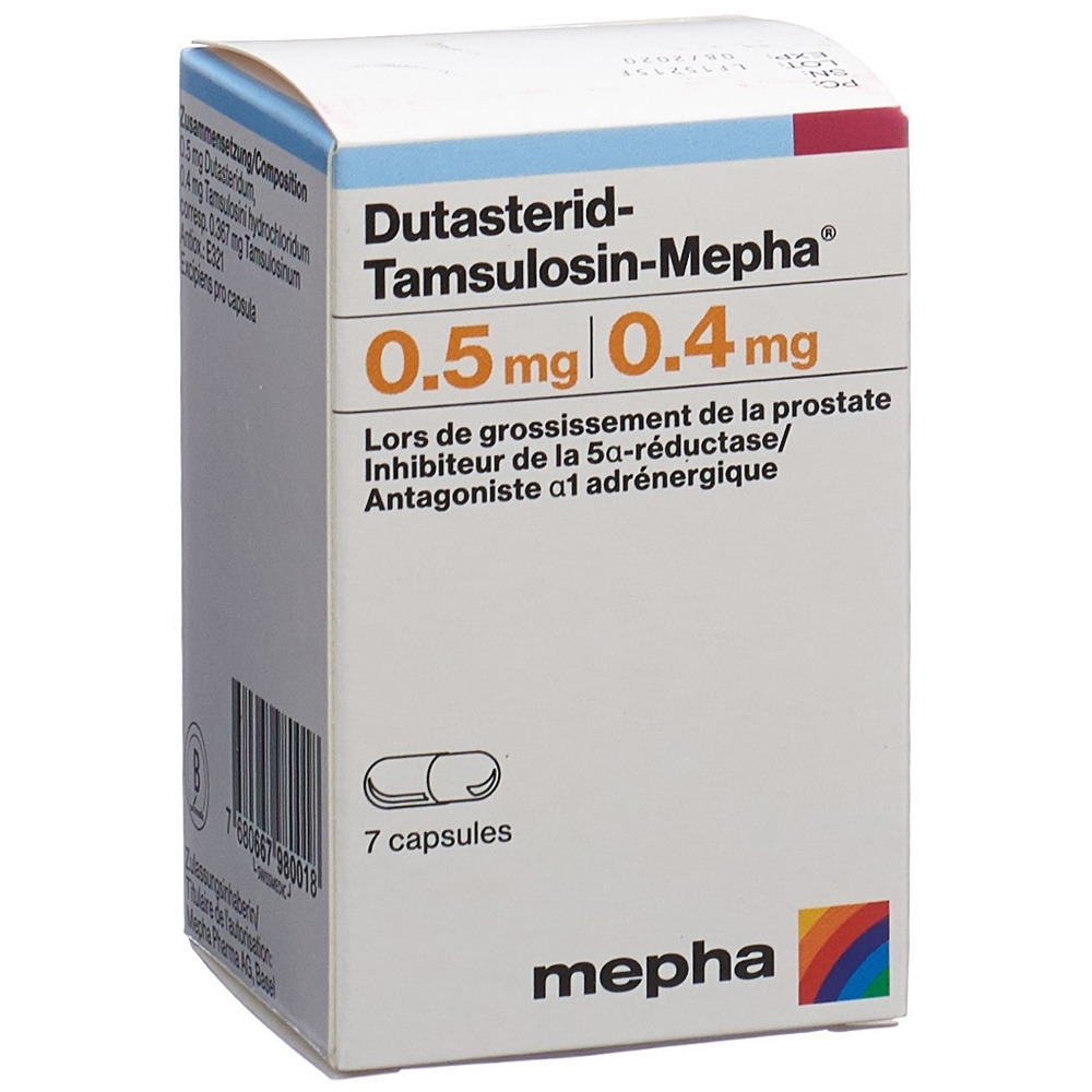 DUTASTERID Tamsulosin Mepha caps 0.5/0.4mg 7 pce