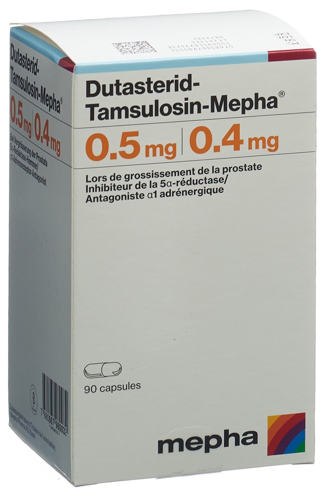 DUTASTERID Tamsulosin Mepha caps 0.5/0.4mg 90 pce
