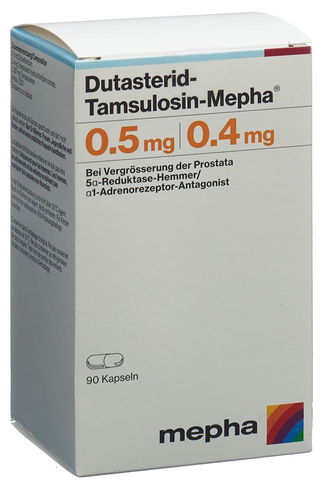 DUTASTERID Tamsulosin Mepha caps 0.5/0.4mg 90 pce