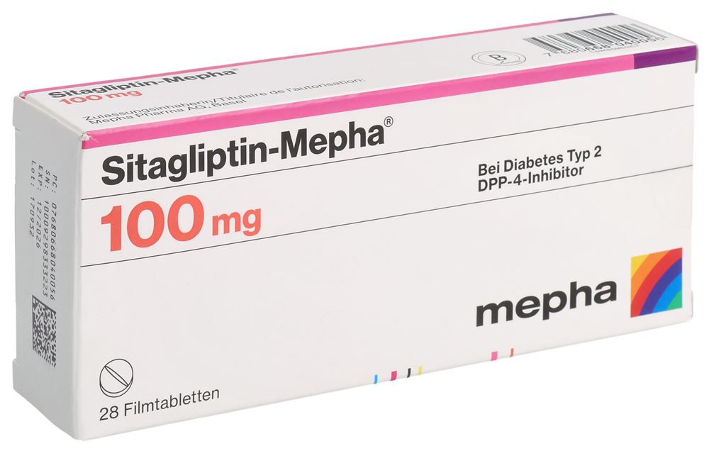 Sitagliptin-Mepha 100 mg, Filmtabletten