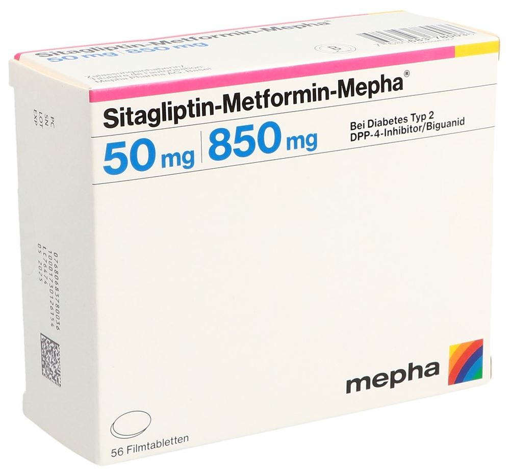 SITAGLIPTIN Mepha cpr pell 100 mg 28 pce