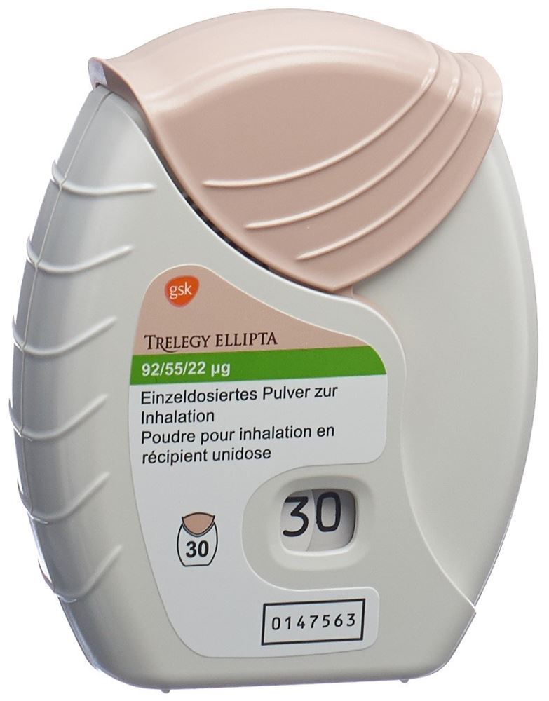 TRELEGY ELLIPTA pdr inh 92/55/22mcg 30 dos