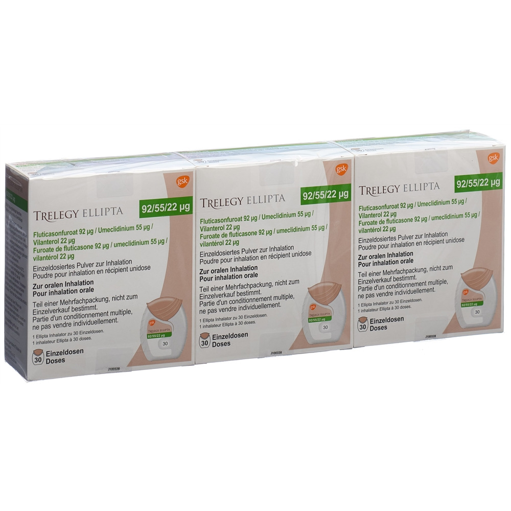 Trelegy Ellipta, Einzeldosiertes Pulver zur Inhalation