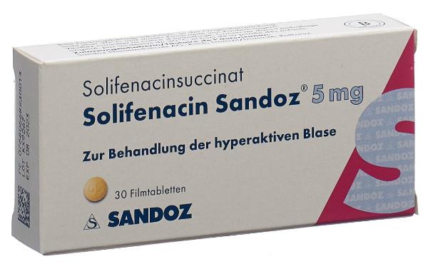 Solifenacin Sandoz 5 mg, Filmtabletten
