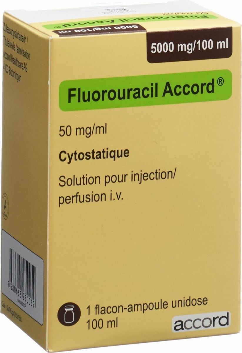 FLUOROURACIL Accord sol inj 5000 mg/100ml 100 ml