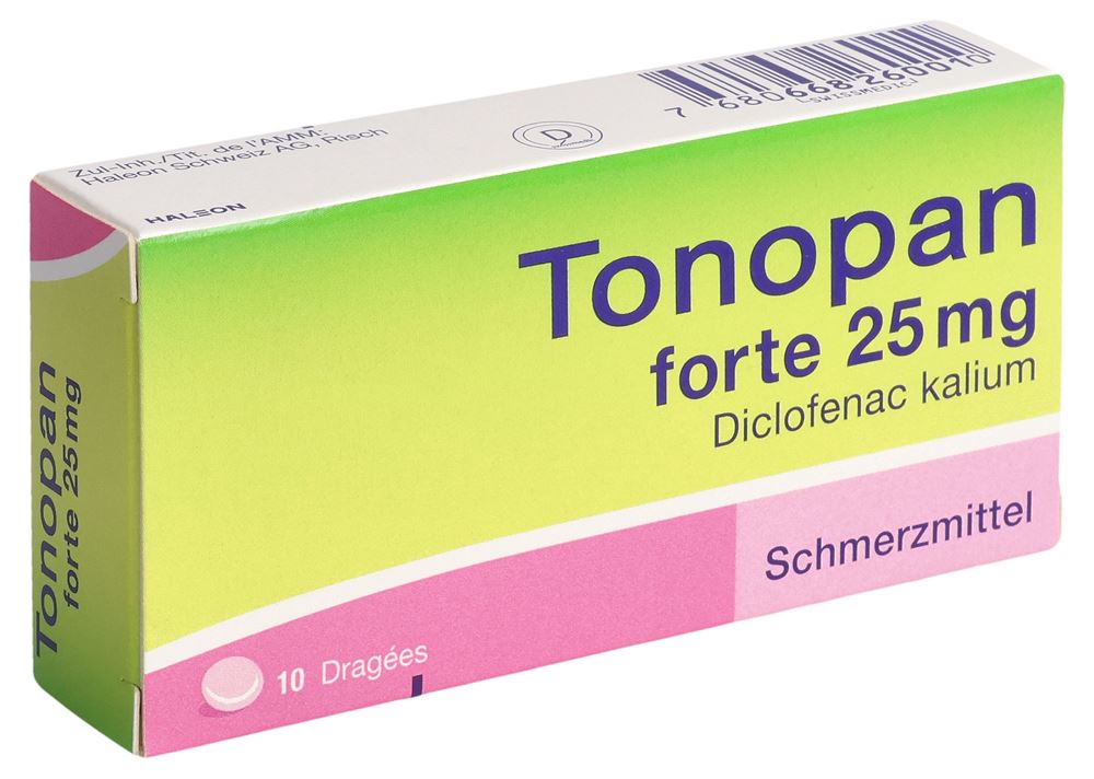 TONOPAN forte drag 25 mg 10 pce