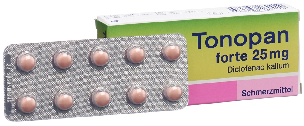 TONOPAN forte drag 25 mg 10 pce