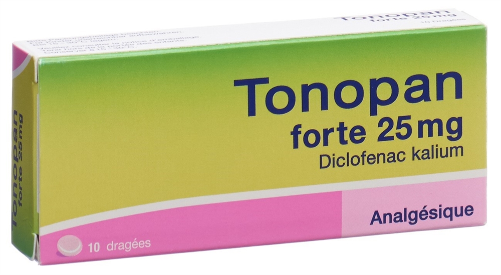 TONOPAN forte drag 25 mg 10 pce