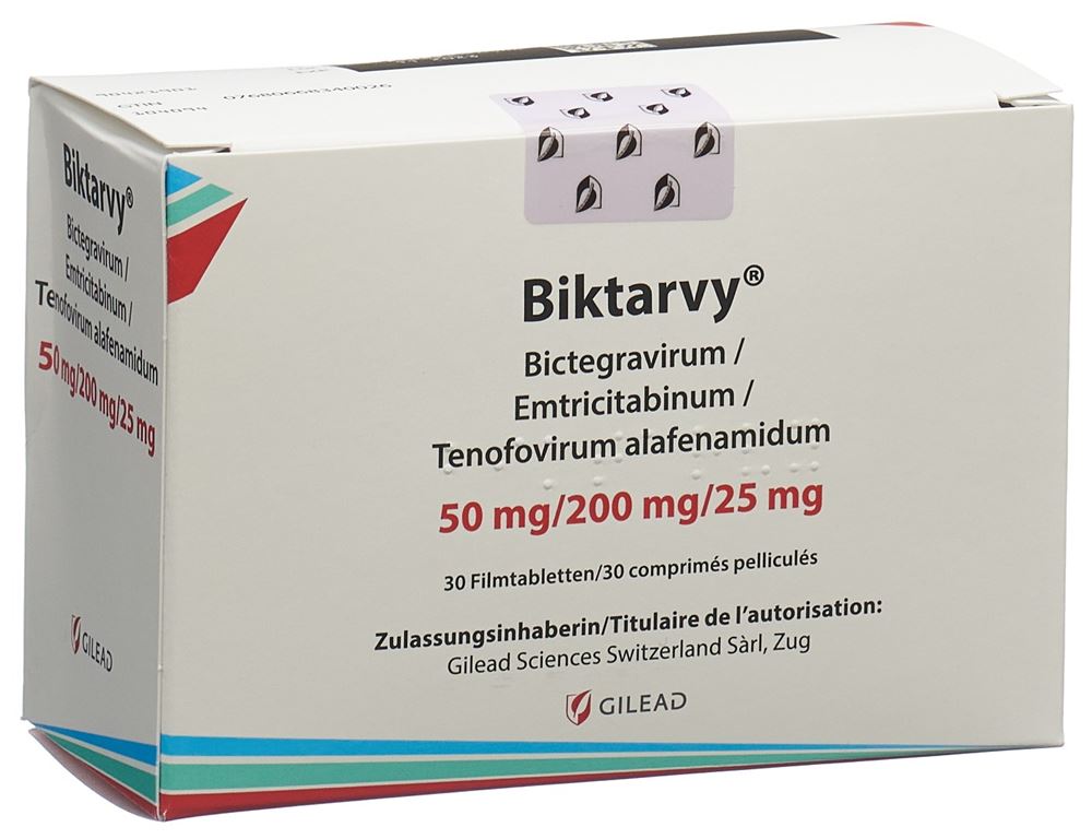 BIKTARVY cpr pell 50/200/25mg 30 pce