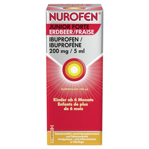 Nurofen Junior forte Erdbeer, Suspension zum Einnehmen