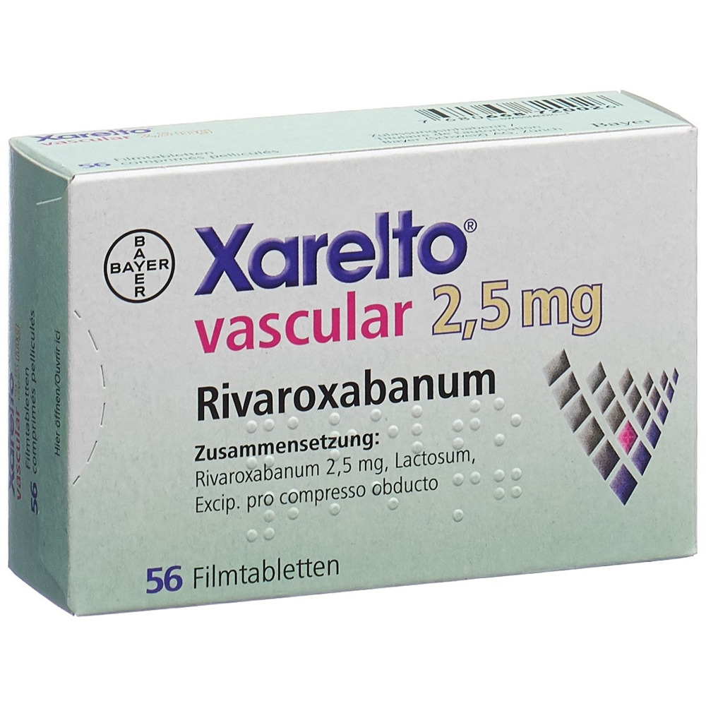 Xarelto vascular 2,5 mg, Filmtabletten