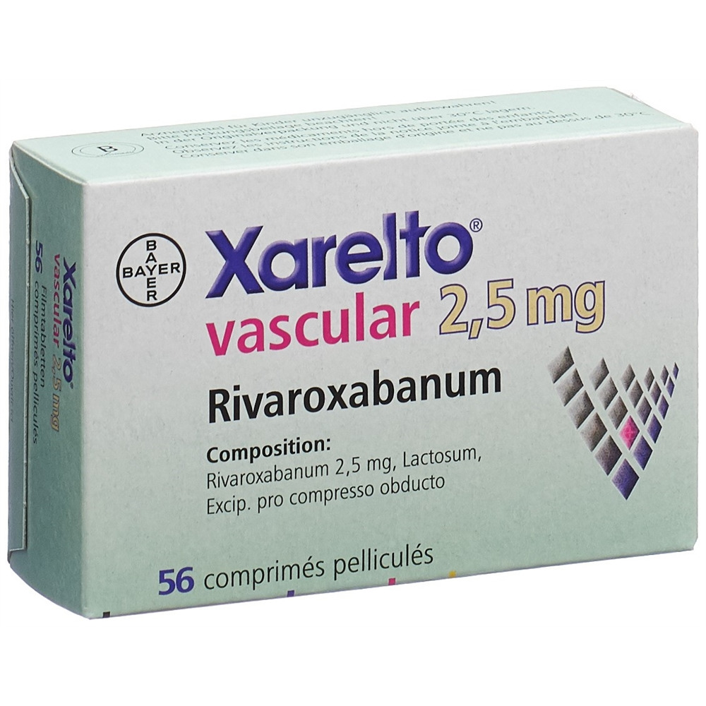 Xarelto vascular 2,5 mg, Filmtabletten
