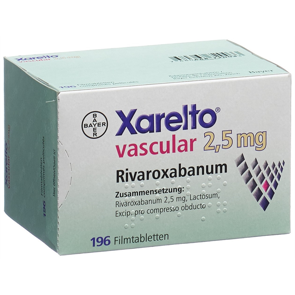 Xarelto vascular 2,5 mg, Filmtabletten