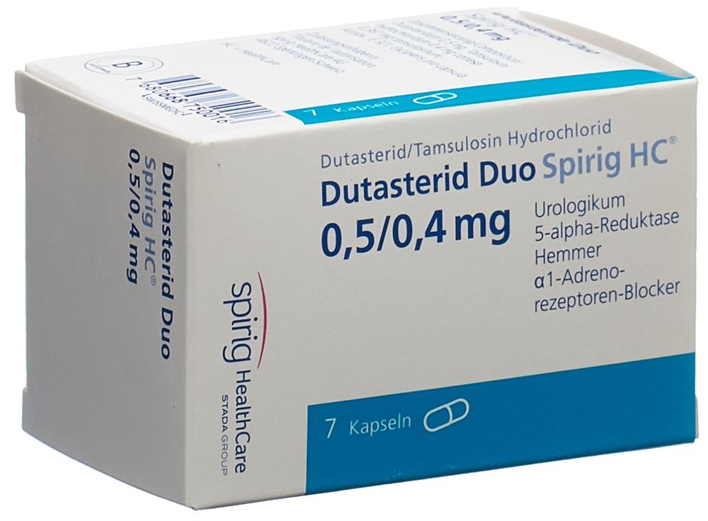 DUTASTERIDE DUO Spirig HC caps 0.5mg/0.4mg 7 pce