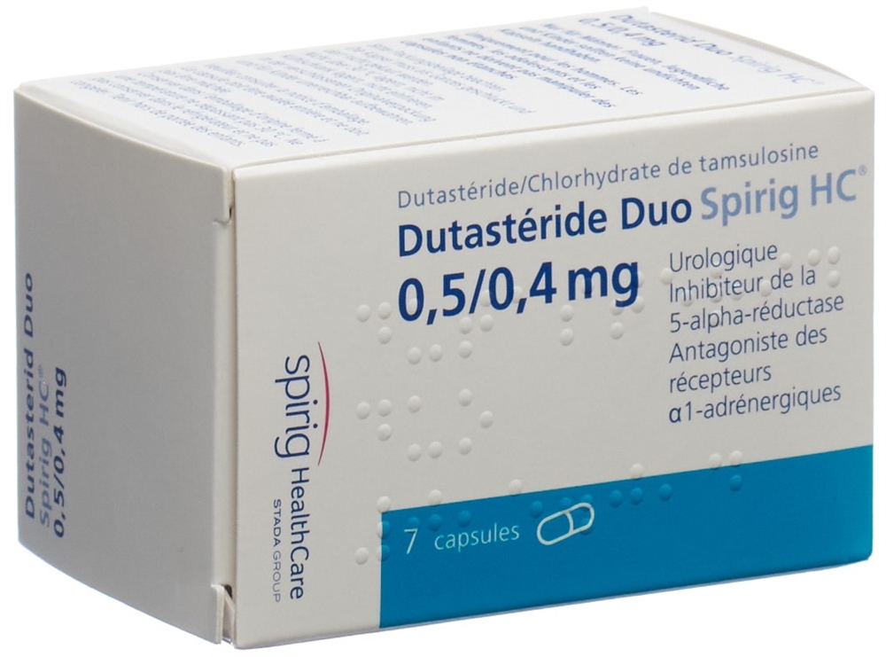 DUTASTERIDE DUO Spirig HC caps 0.5mg/0.4mg 7 pce