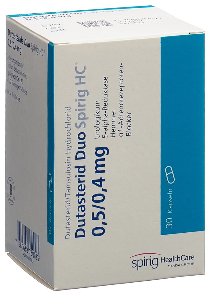 DUTASTERID DUO Spirig HC caps 0.5mg/0.4mg 30 pce