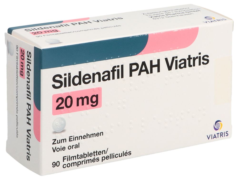 Sildenafil PAH Viatris 20 mg, Filmtabletten