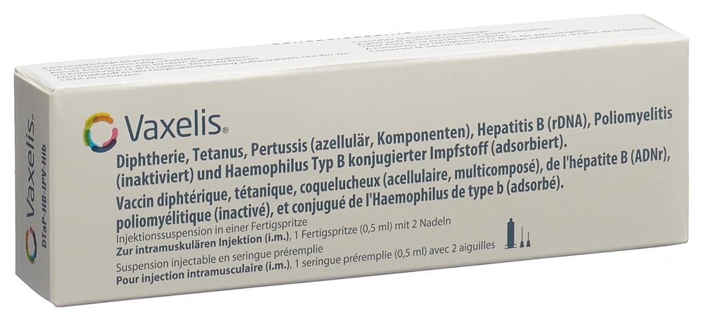 VAXELIS susp inj av 2 aiguilles ser pré 0.5 ml