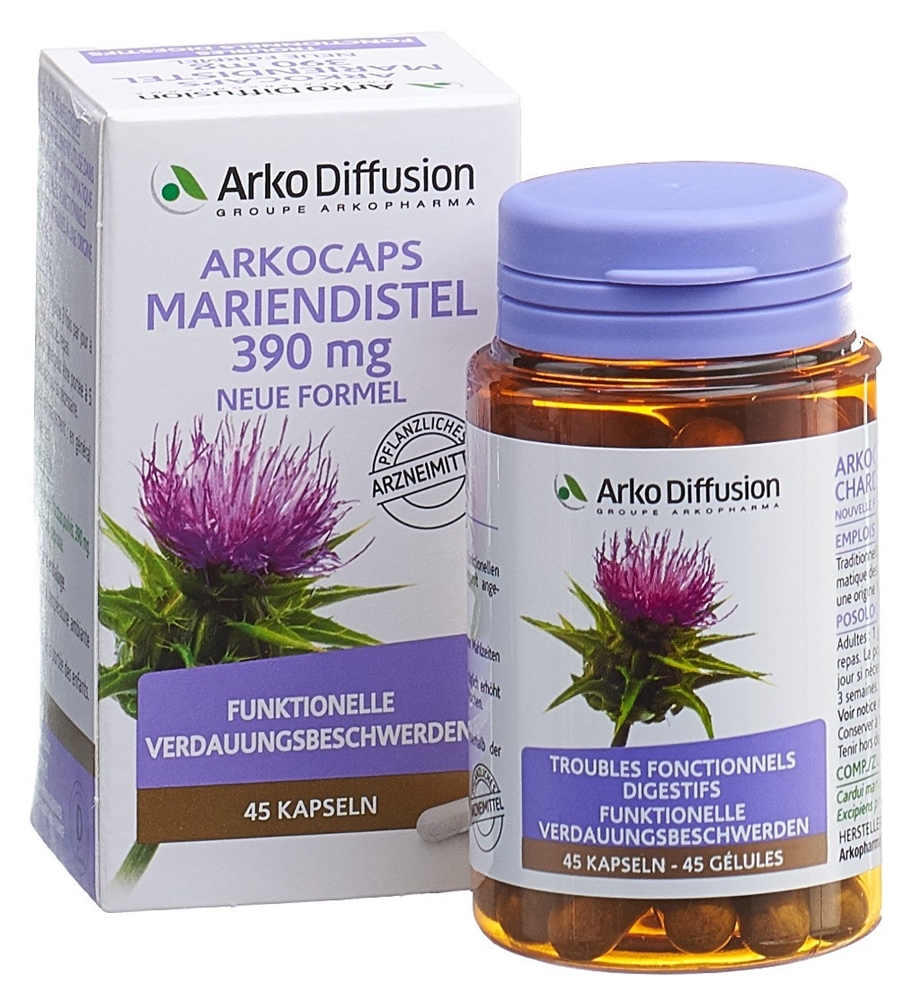 Arkocaps Chardon Marie 390 mg nouvelle formule, gélules
