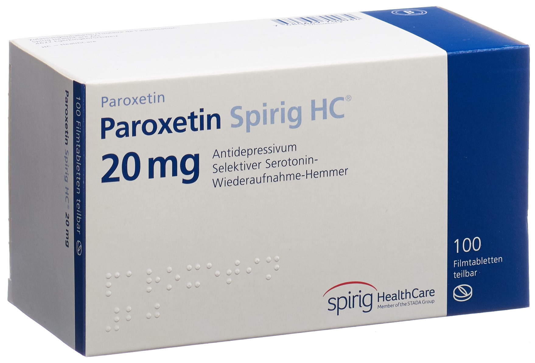 PAROXETINE Spirig HC cpr pell 20 mg 30 pce