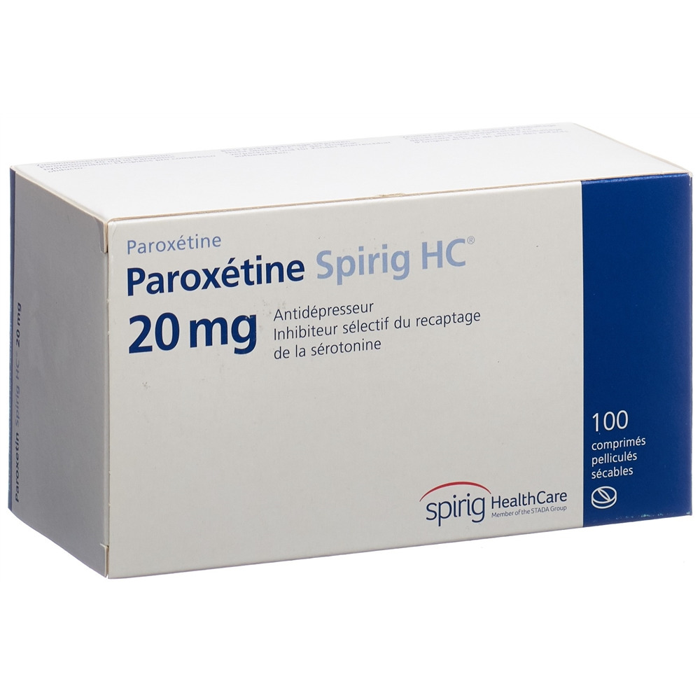 Paroxetin Spirig HC 20 mg, Filmtabletten