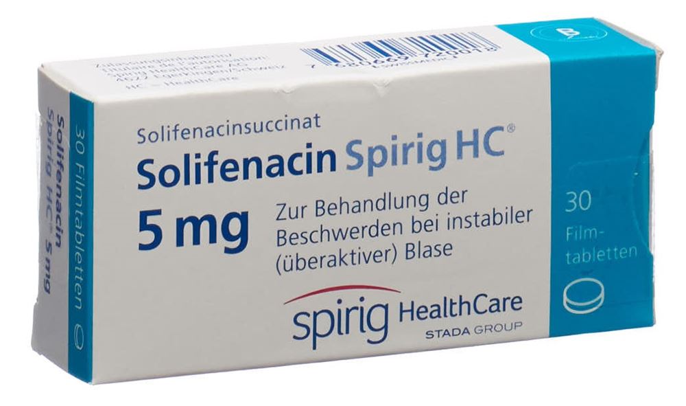 SOLIFENACINE Spirig HC cpr pell 5 mg 30 pce