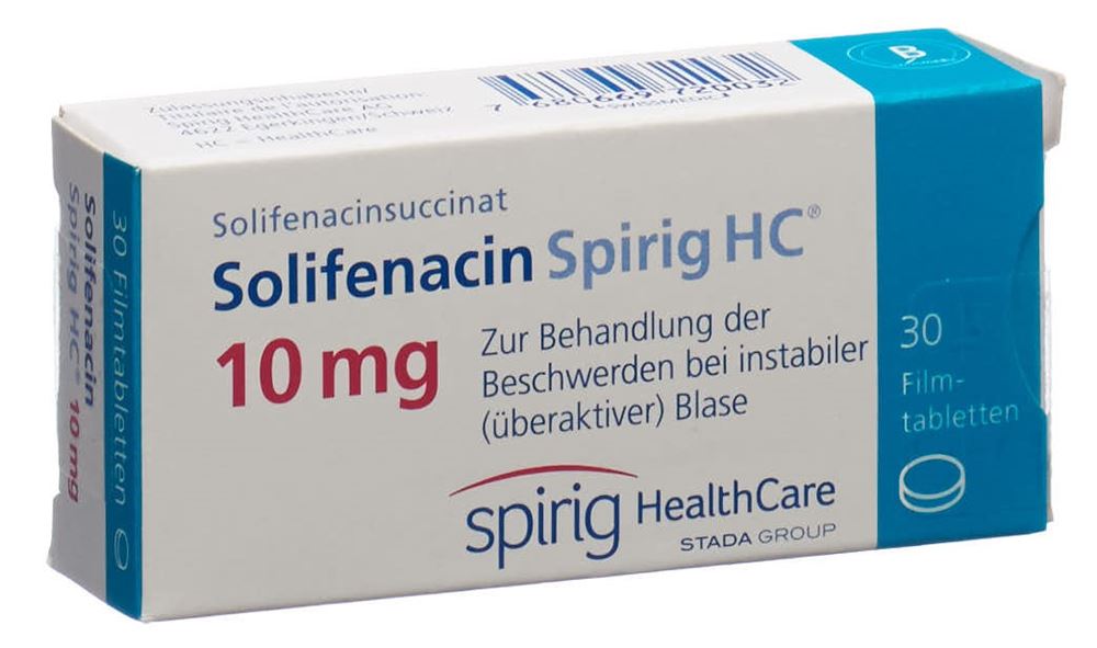 Solifenacin Spirig HC 10 mg, Filmtabletten