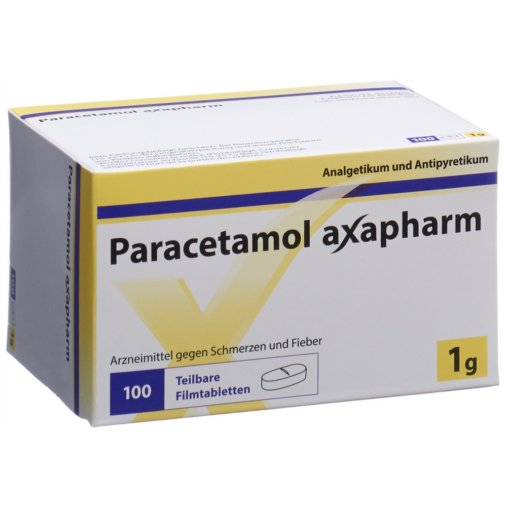 Paracetamol axapharm 1 g, Filmtabletten