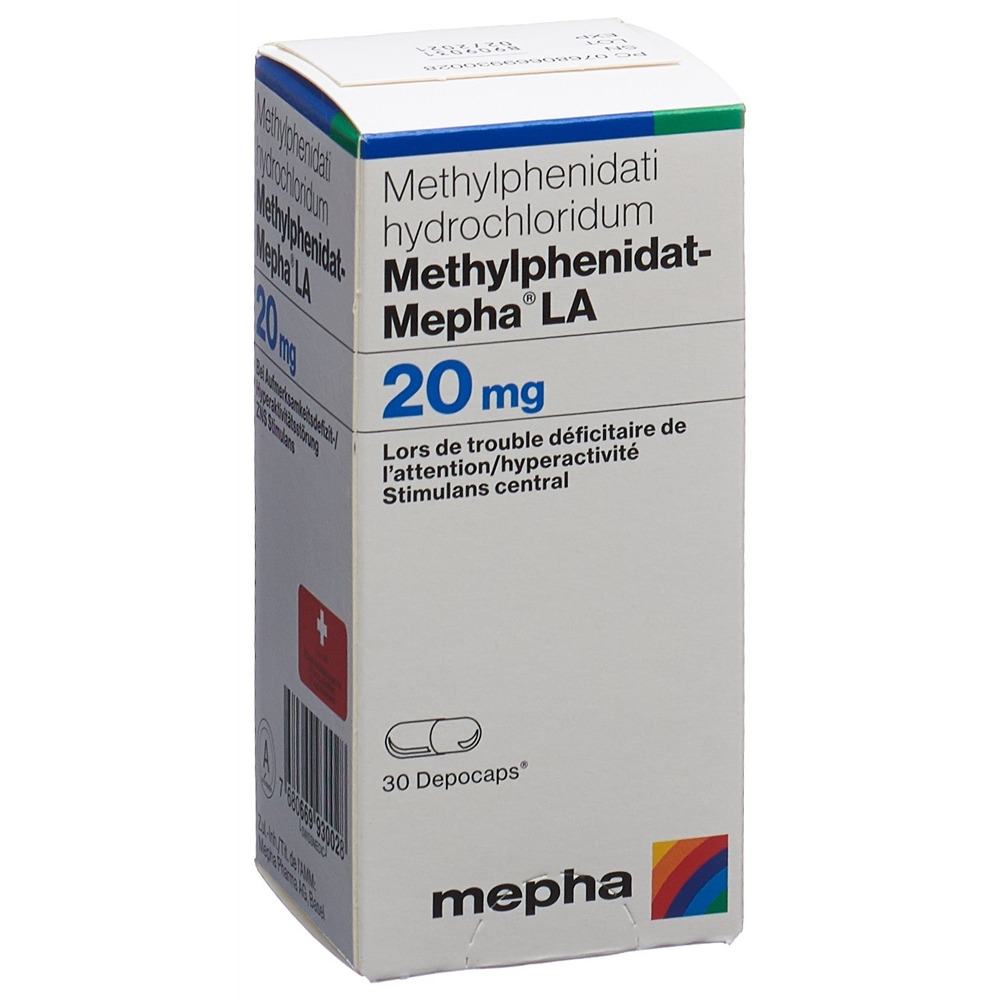 METHYLPHENIDAT Mepha LA depocaps 20 mg bte 30 pce