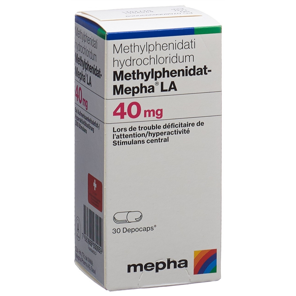 Methylphenidat-Mepha LA 40 mg, Hartkapseln mit veränderter Wirkstofffreisetzung