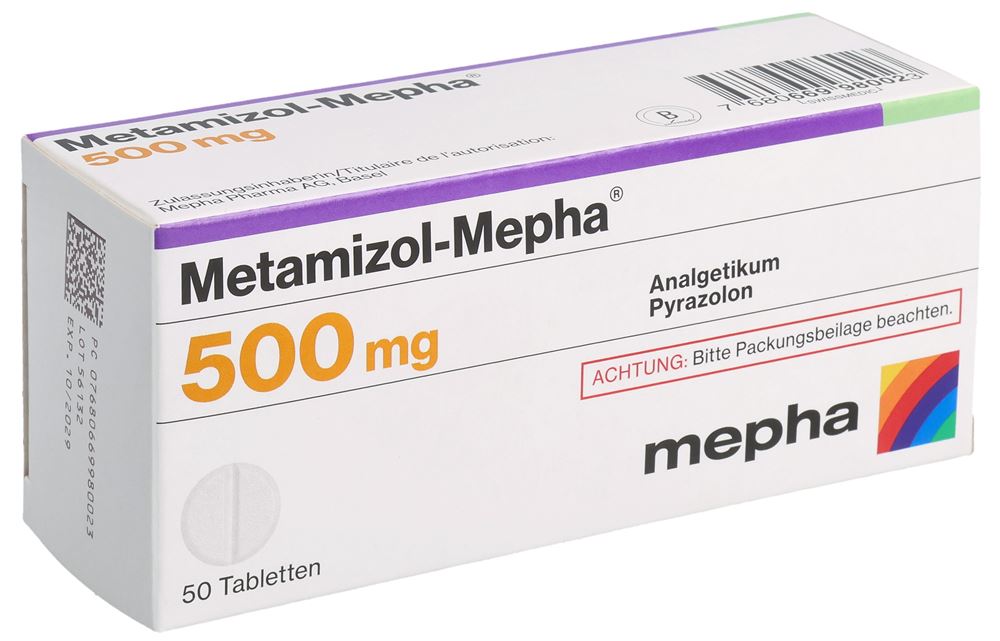 Metamizol-Mepha 500 mg, Tablette