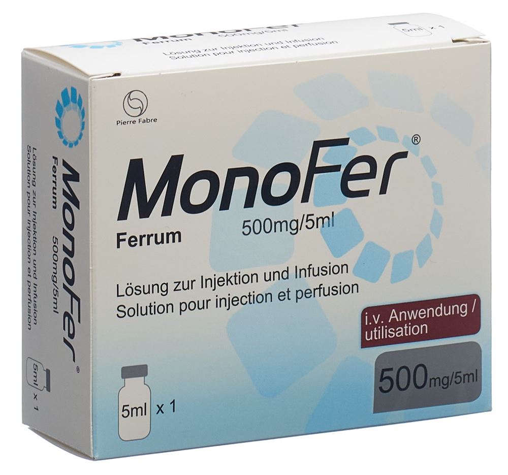 Monofer 100 mg / 1 ml, Lösung zur intravenösen Injektion/Infusion