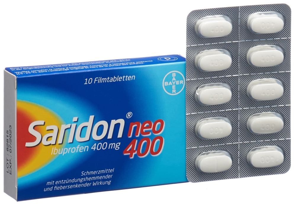 Saridon neo 400, Filmtabletten