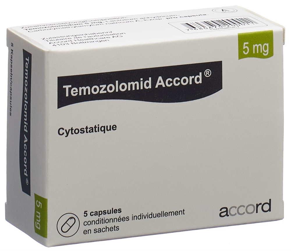 TEMOZOLOMID Accord caps 5 mg 5 pce