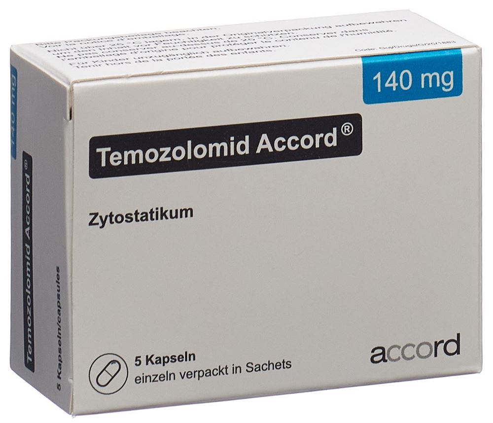 Temozolomid Accord 140 mg, Kapseln