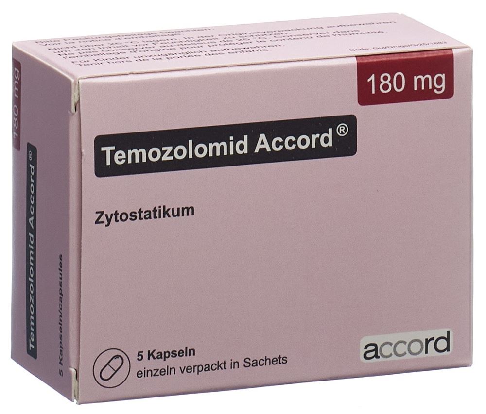 TEMOZOLOMID Accord caps 180 mg 5 pce