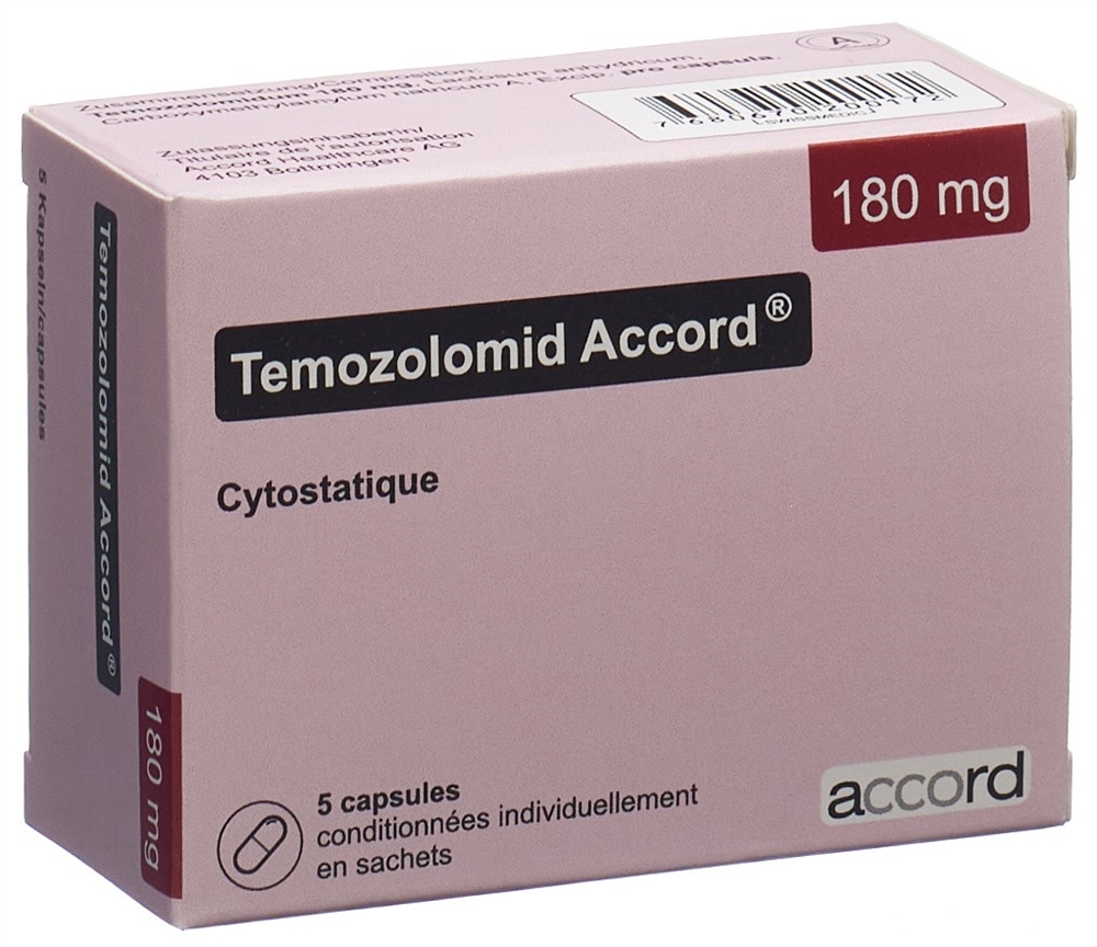 TEMOZOLOMID Accord caps 180 mg 5 pce
