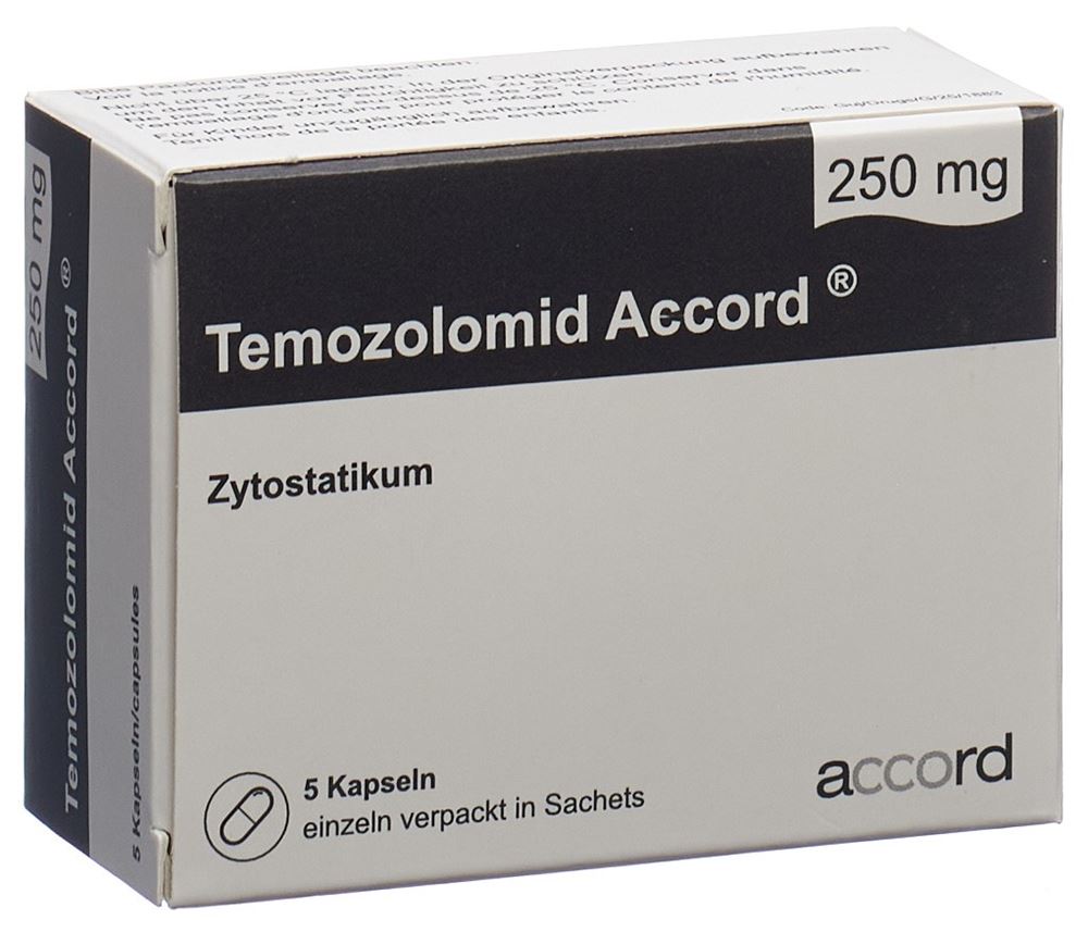 TEMOZOLOMID Accord caps 250 mg 5 pce