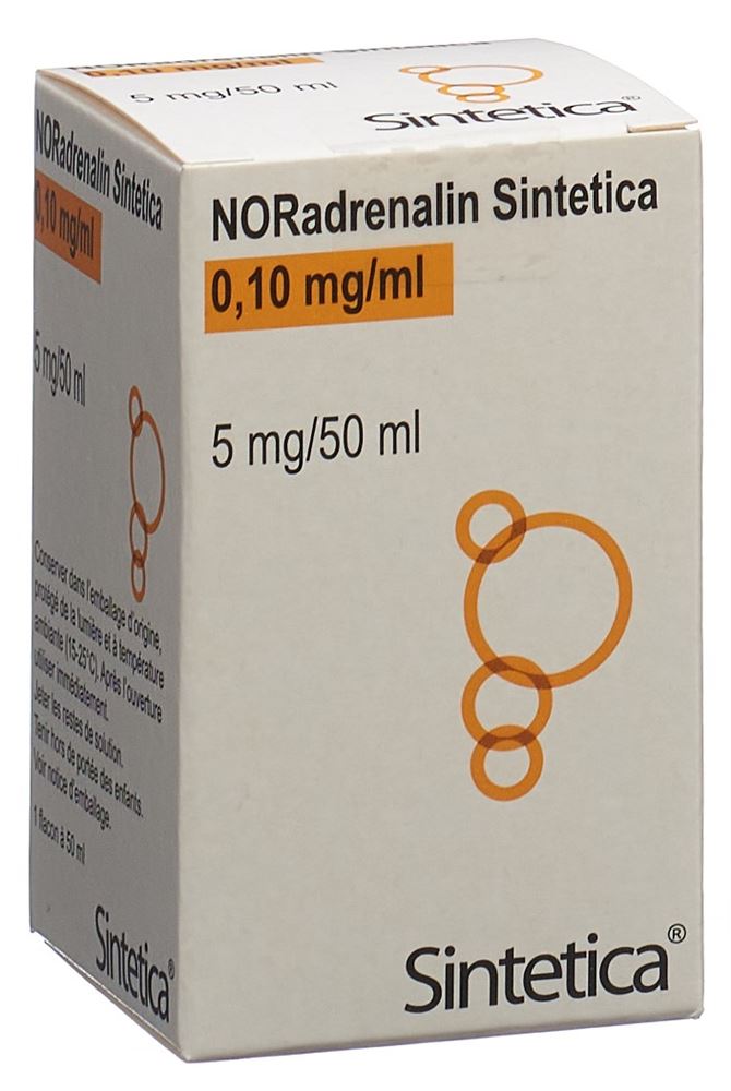 Noradrenalin Sintetica 0.10 mg/ml, soluzione per infusione